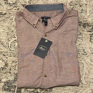 NWT G.H. Bass & Co. Men's Button Down Shirt Large